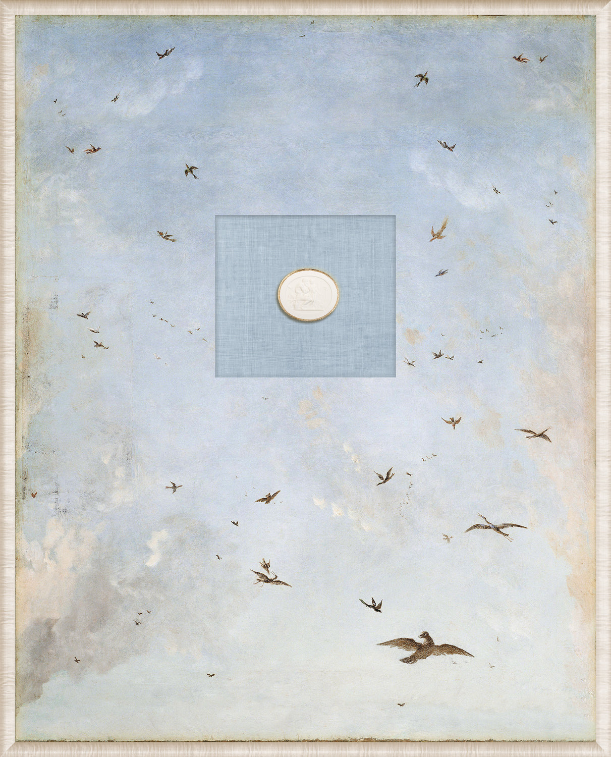 Grand Tour Intaglio – Soaring I, Form XI framed art print, 16.75 × 20.75 in