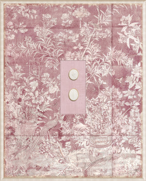 Grand Tour Intaglio – Blush Chinoiserie, Form X framed art print
