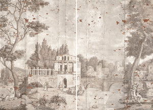 Paisaje Italiano C. 1852 – Díptico