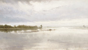 Paysage fluvial, vers 1851
