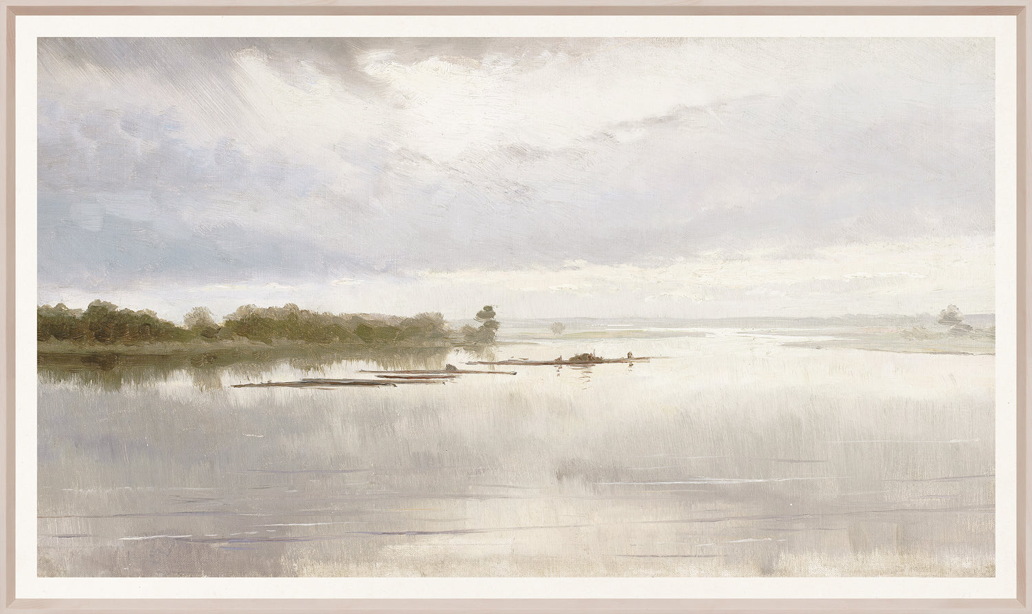 Paysage fluvial, vers 1851