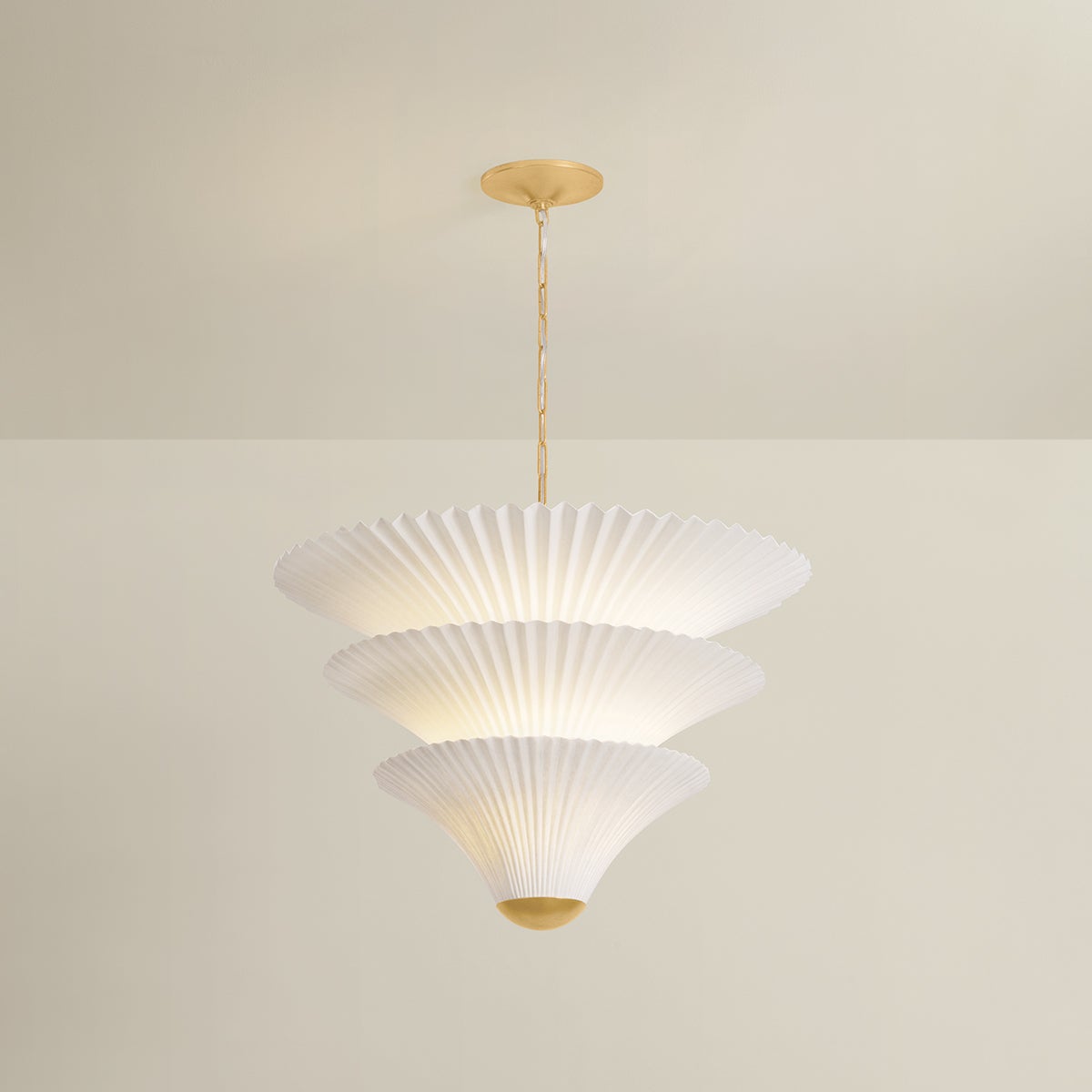 Belluno Chandelier 28" — a Corbett chandelier for dining rooms, entries, and living rooms at Laurie Yapp Home.