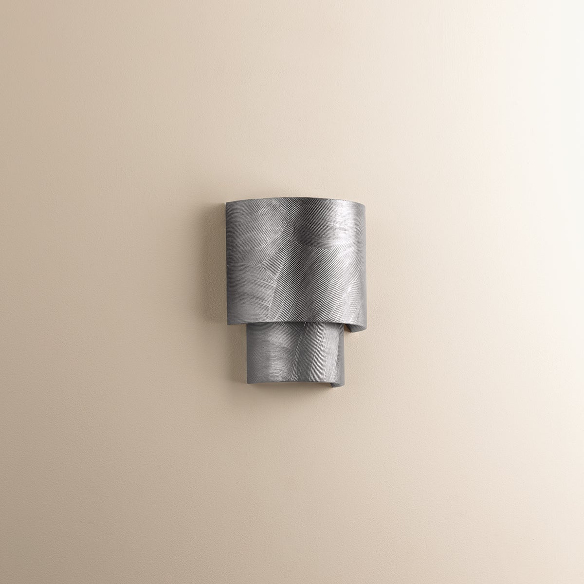 Moray Wall Sconce in Black Silver Leaf - Alt [8509-BSL]