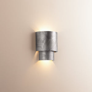 Moray Wall Sconce in Black Silver Leaf - Alt [8509-BSL]