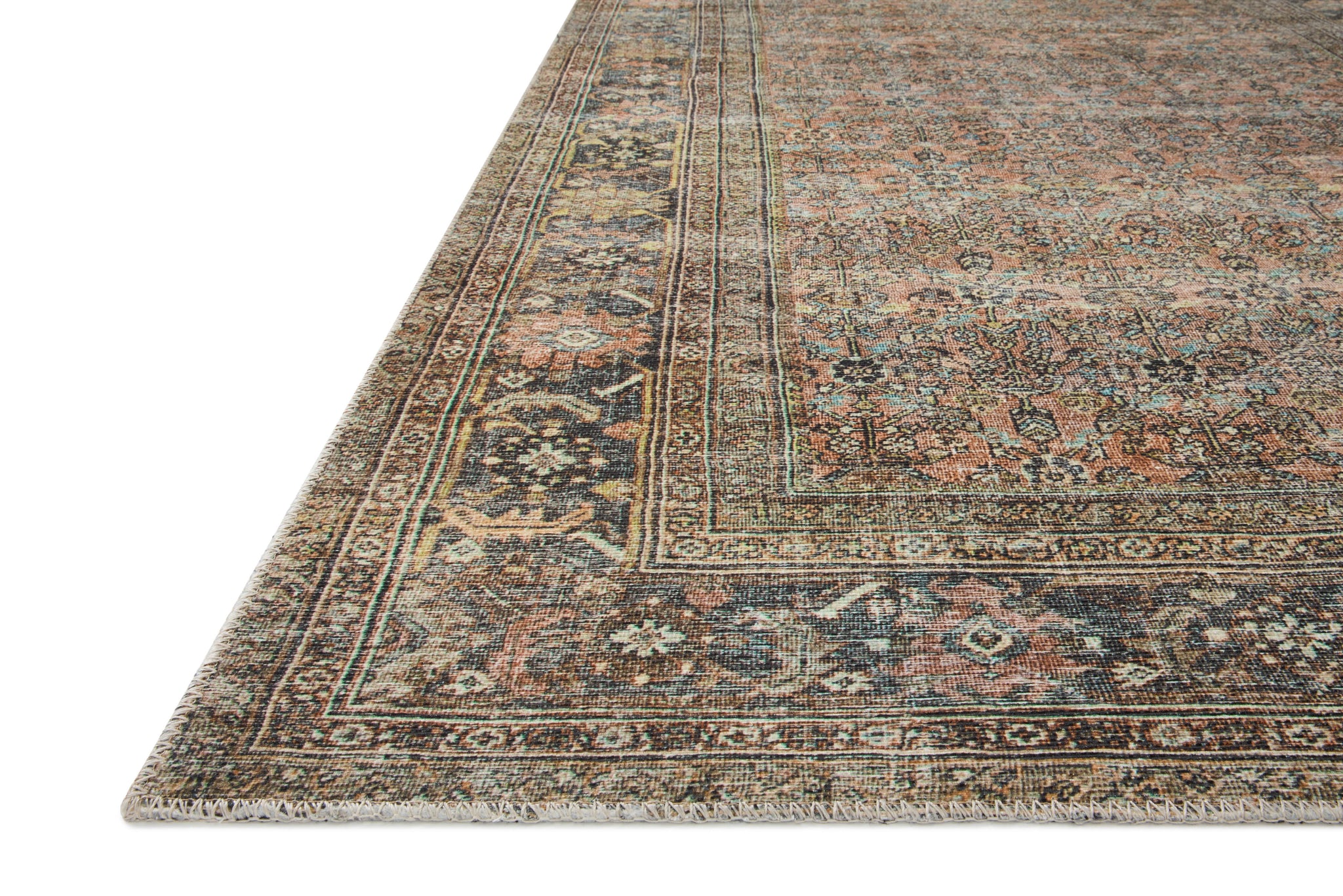 lifestyle view of Adrian Terracotta / Multi luxury Rug