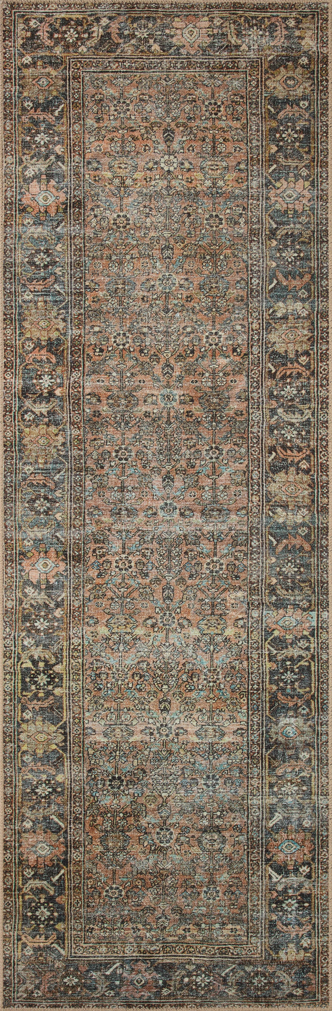 lifestyle view of Adrian Terracotta / Multi luxury Rug