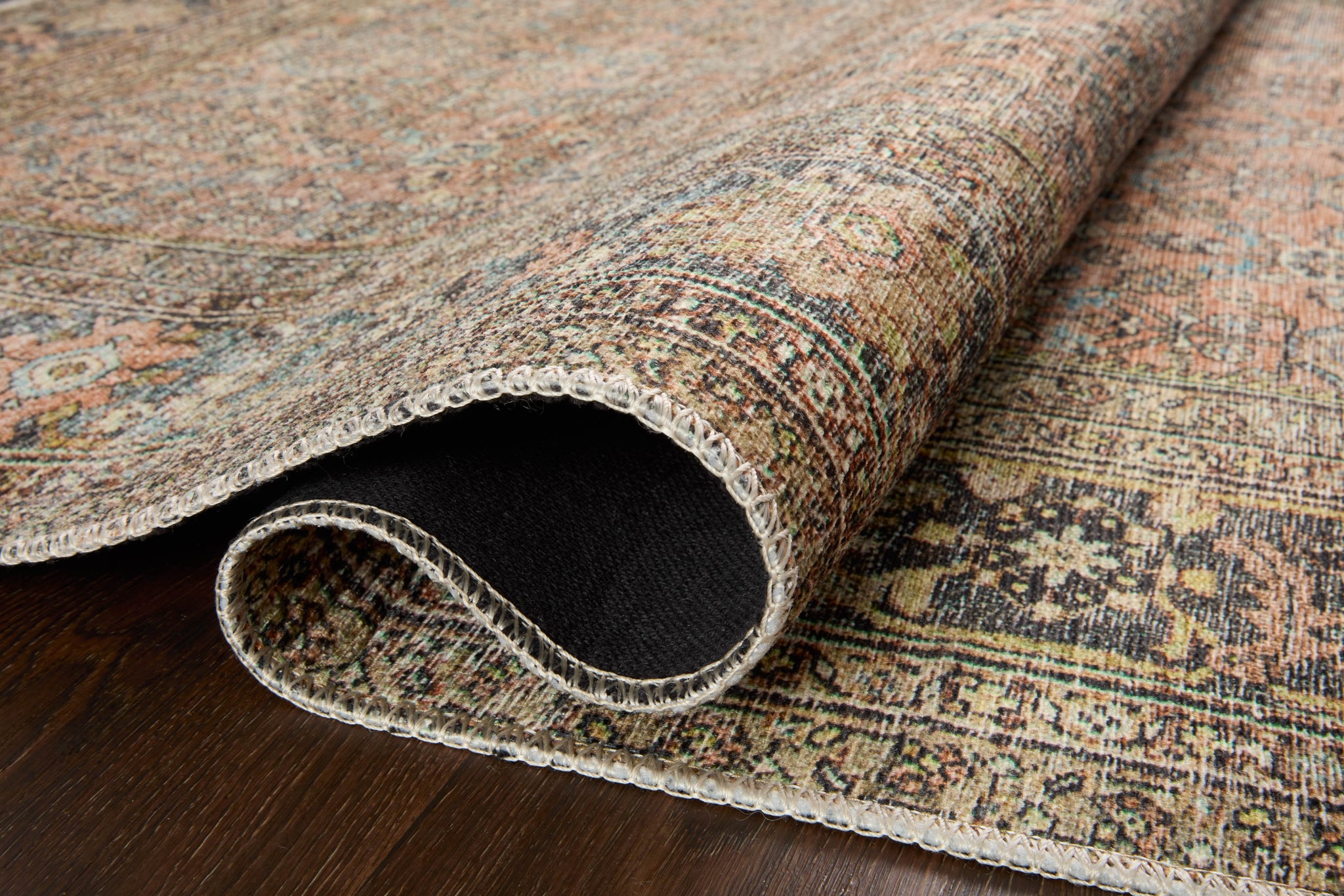 lifestyle view of Adrian Terracotta / Multi luxury Rug
