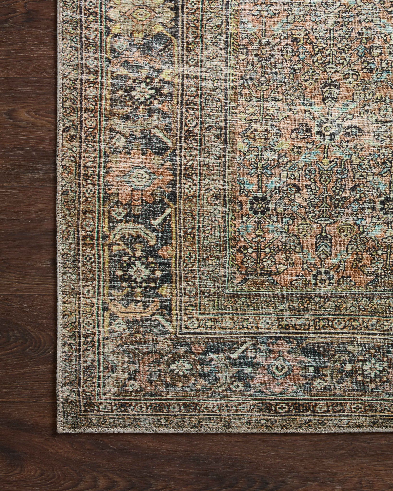 lifestyle view of Adrian Terracotta / Multi luxury Rug