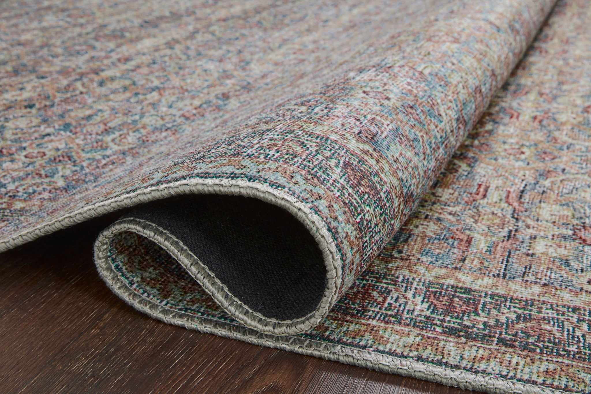 lifestyle view of Adrian Denim / Multi luxury Rug