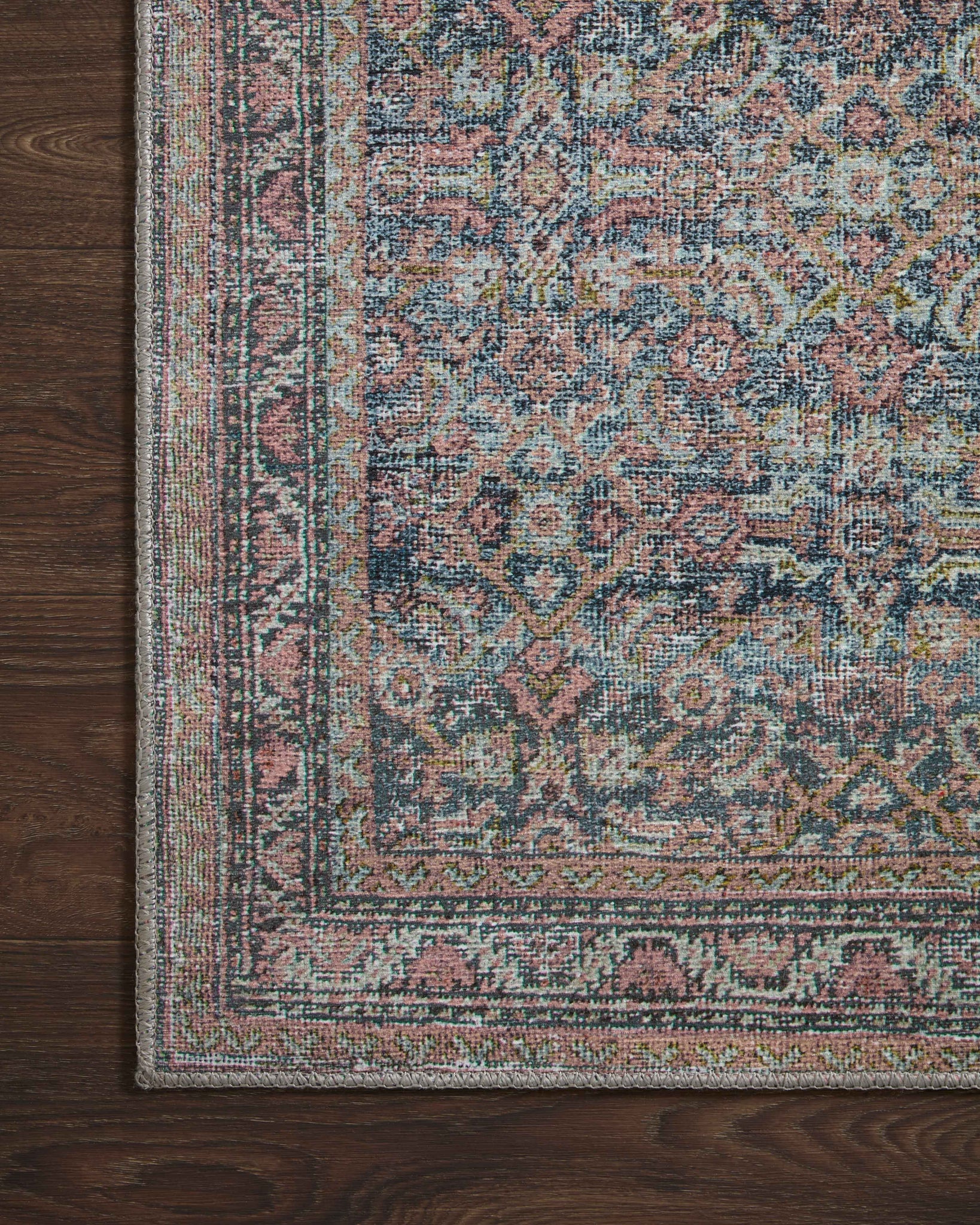 lifestyle view of Adrian Denim / Multi luxury Rug