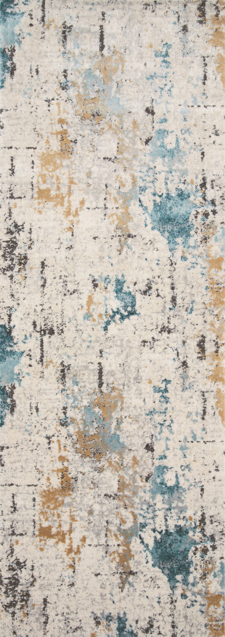 side view of Alchemy Stone / Slate luxury Rug