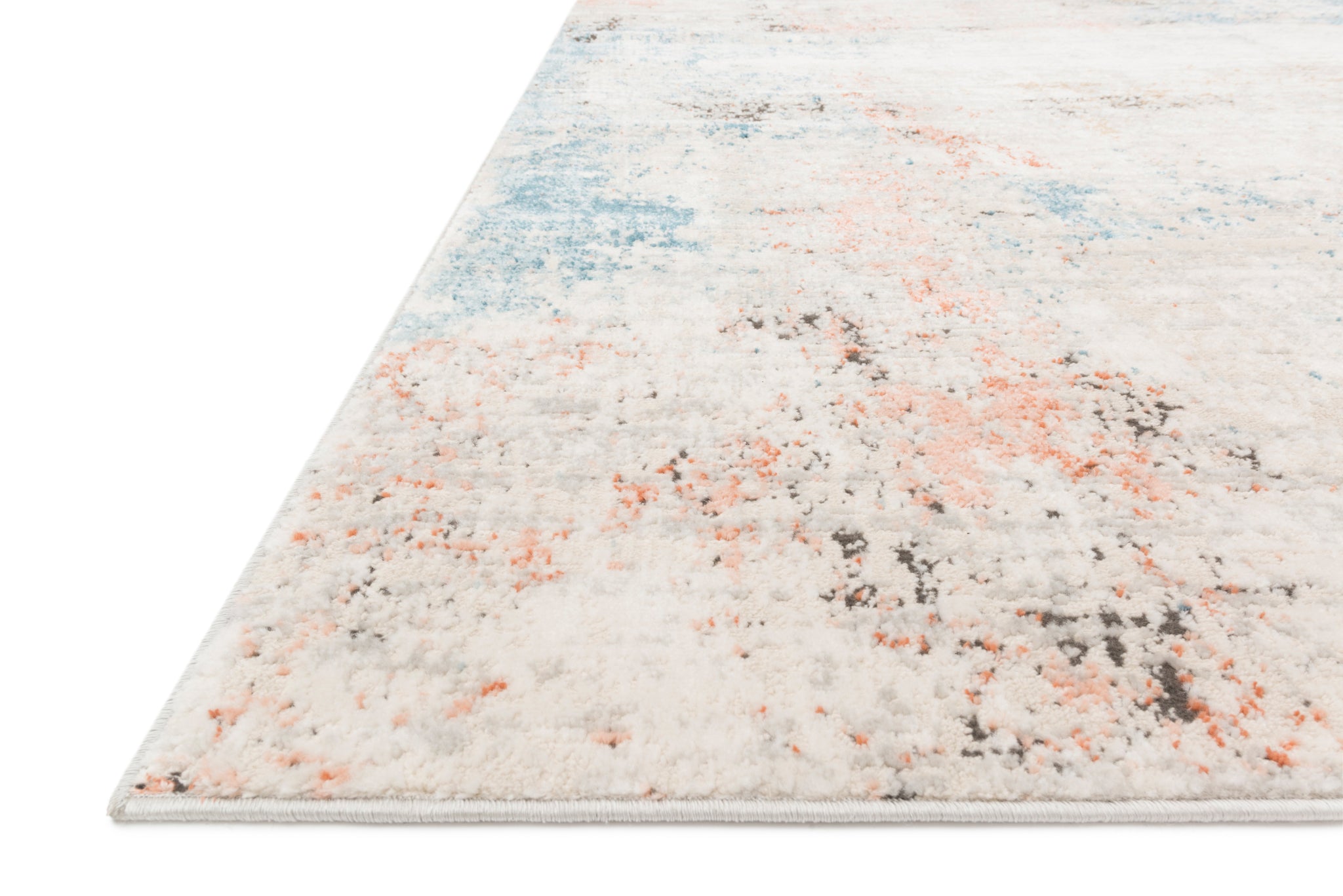 side view of Alchemy Ivory / Multi luxury Rug