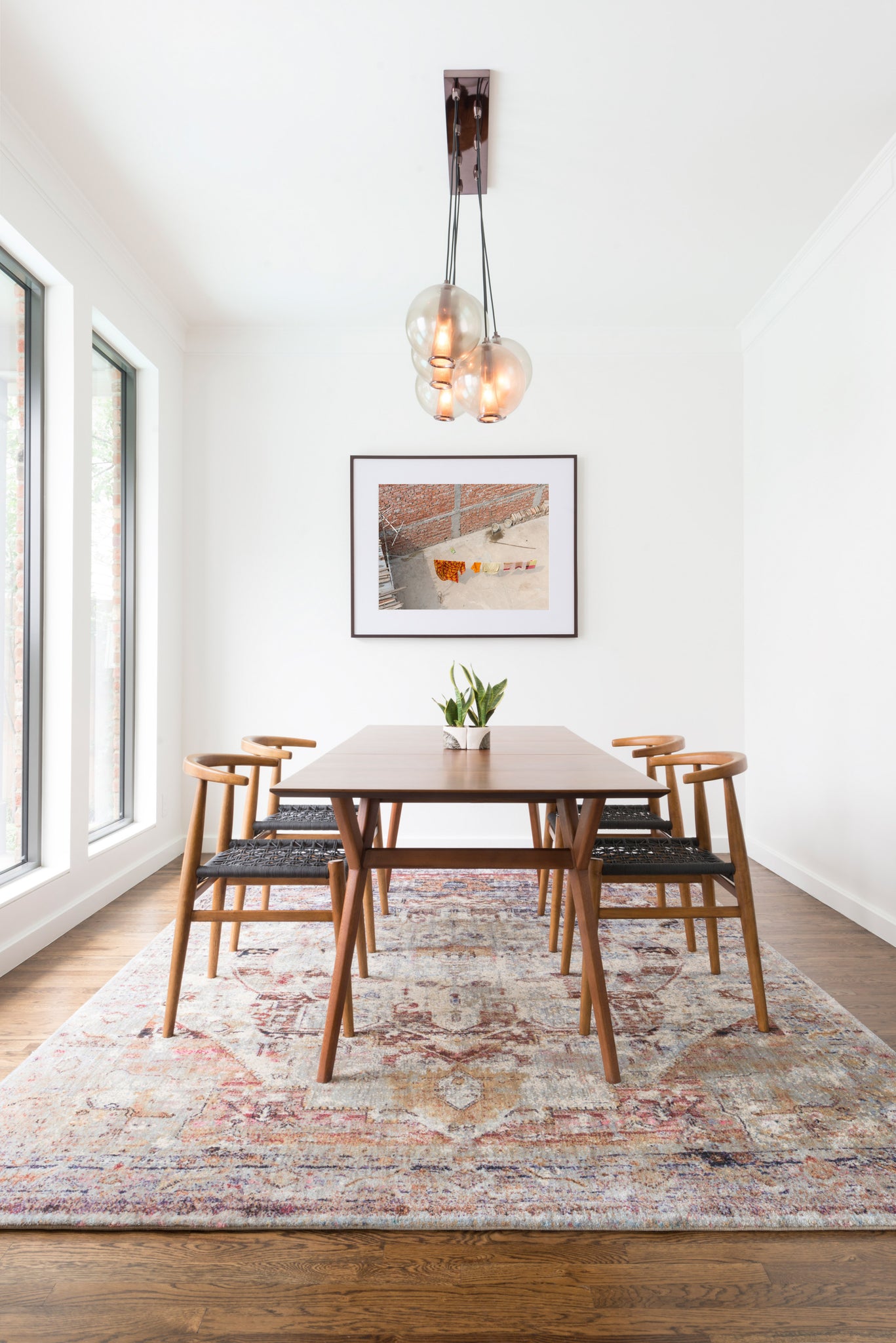 angle view of Anastasia Slate / Multi luxury Rug