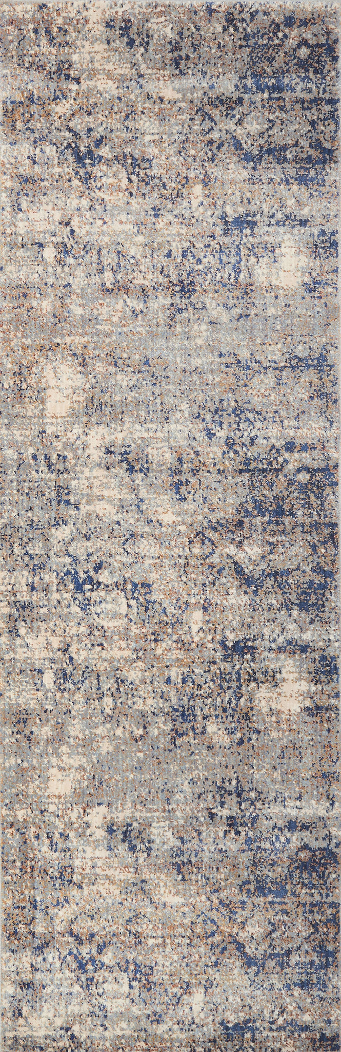 side view of Anastasia Mist / Blue luxury Rug