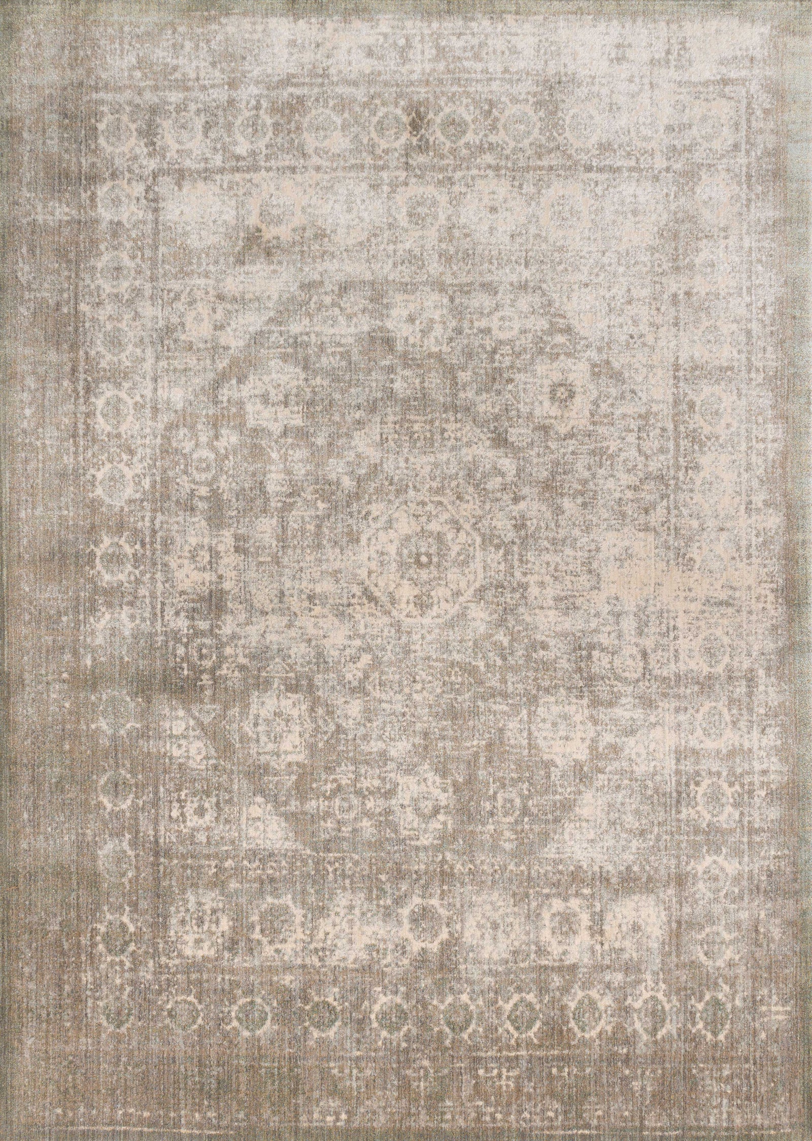 front view of Anastasia Grey / Sage luxury Rug