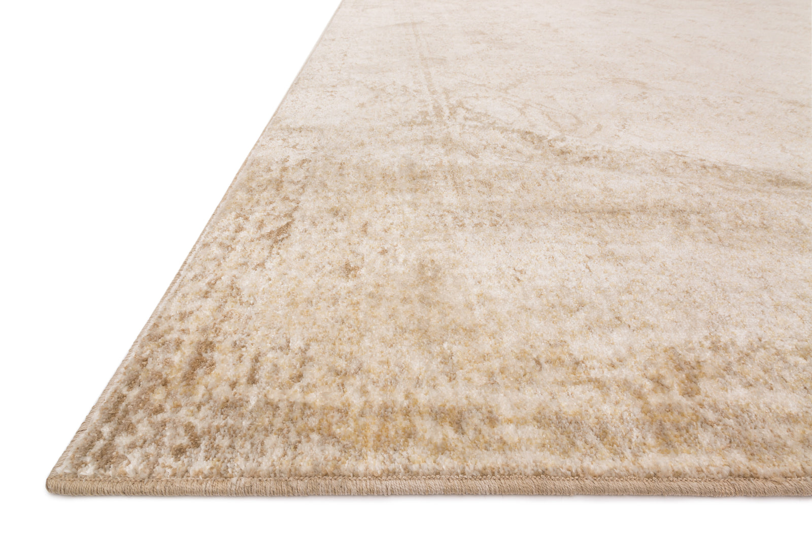 front view of Anastasia Ivory / Lt. Gold luxury Rug