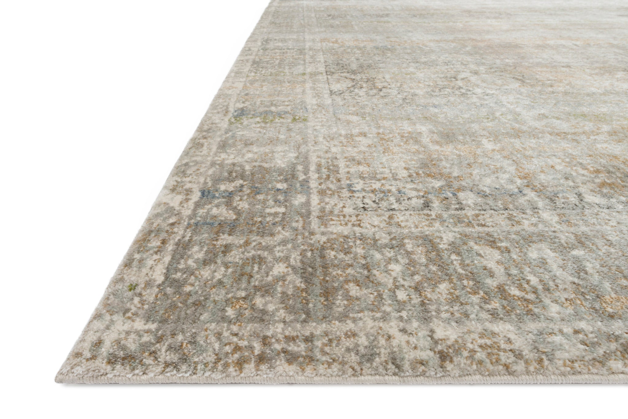 angle view of Anastasia Grey / Multi luxury Rug