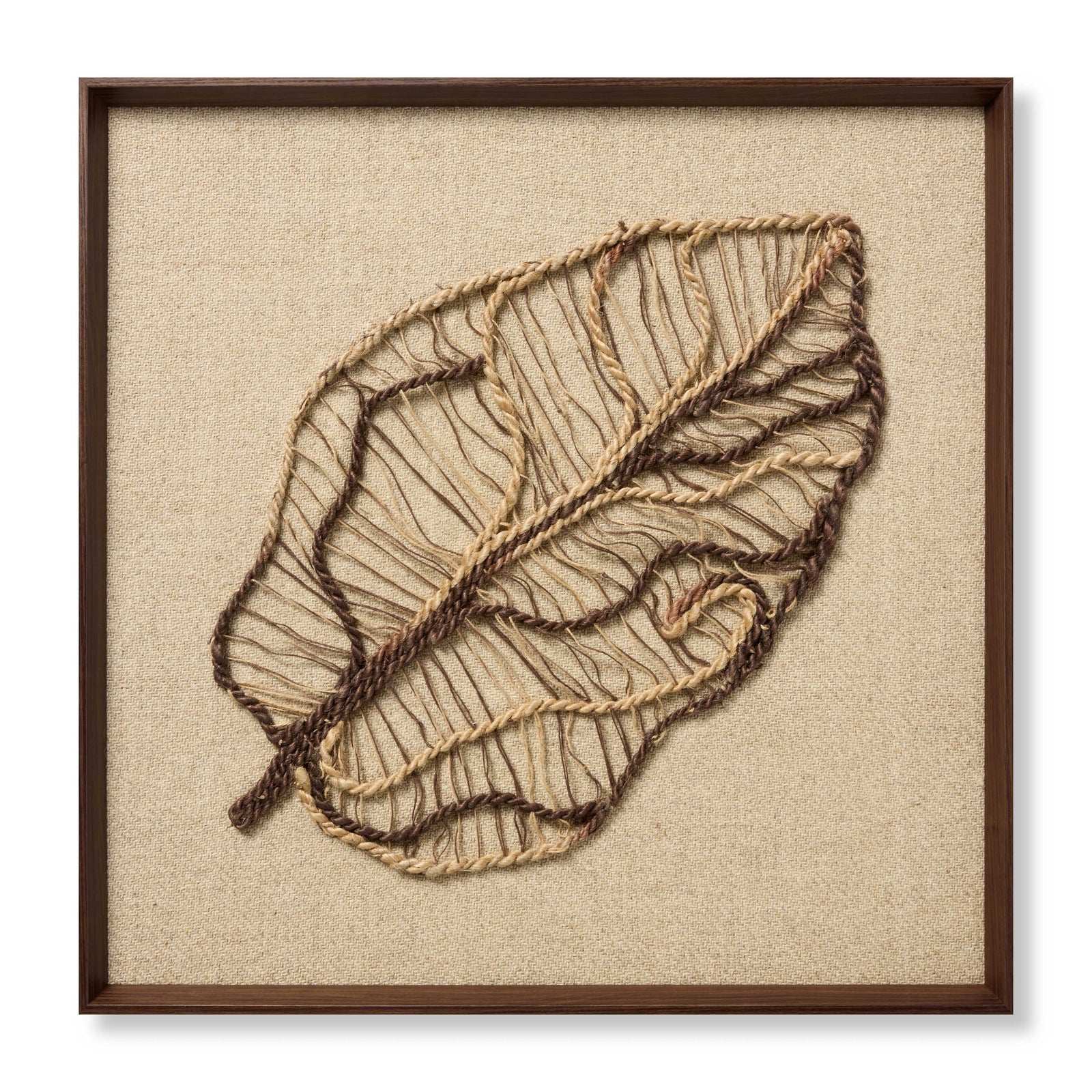 Autumn's Lace Dark Brown Rug Art - Aerial Image