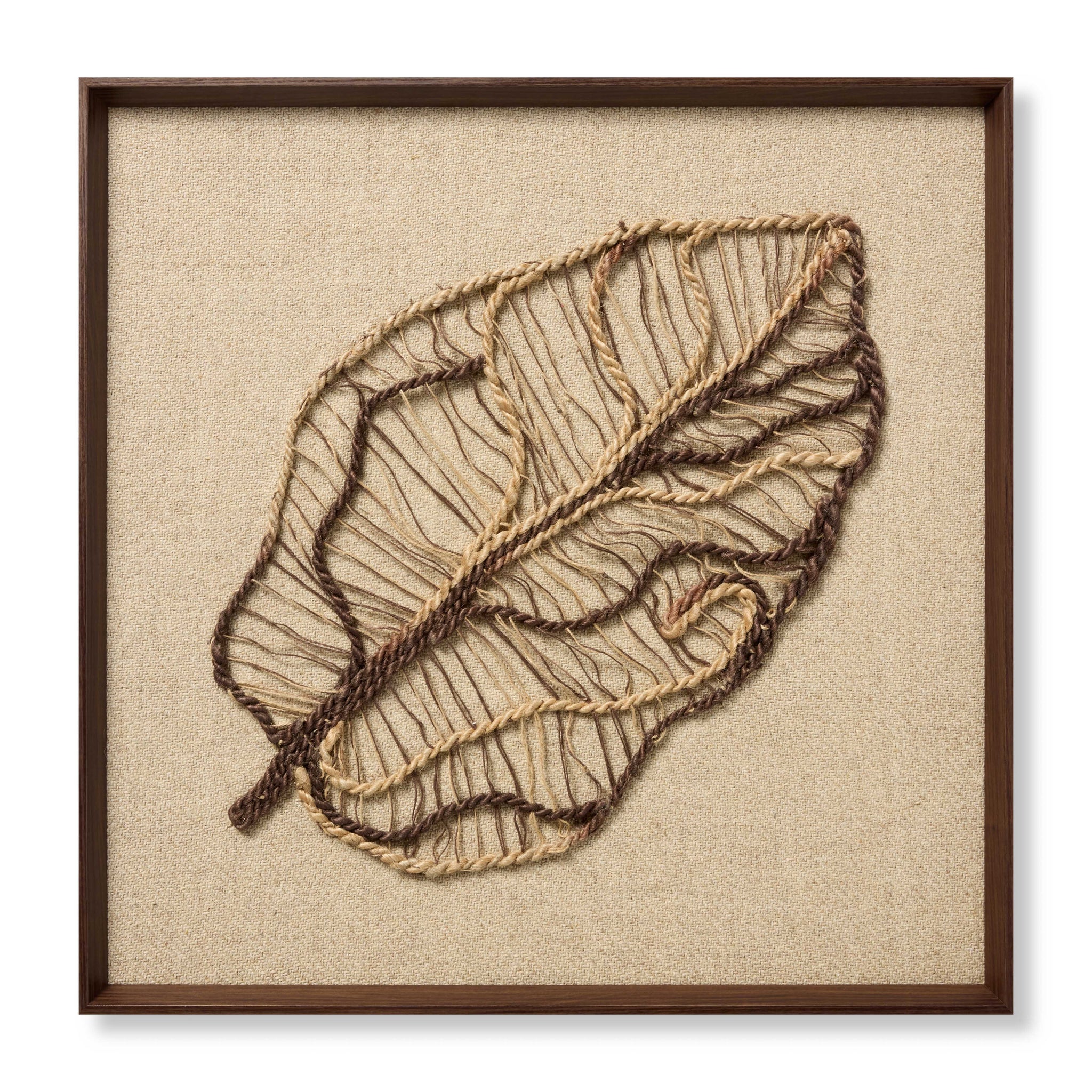 Autumn's Lace Dark Brown Rug Art - Aerial Image