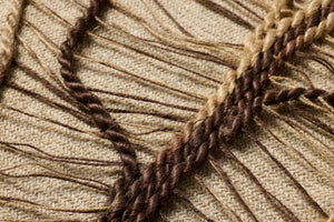 Autumn's Lace Dark Brown Rug Art - Macro Detail (H)