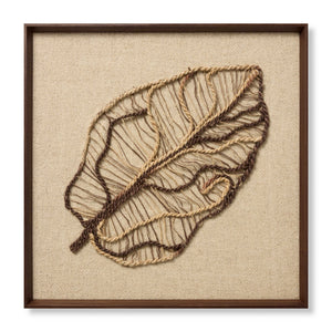 Autumn's Lace Dark Brown Rug Art - Aerial Image