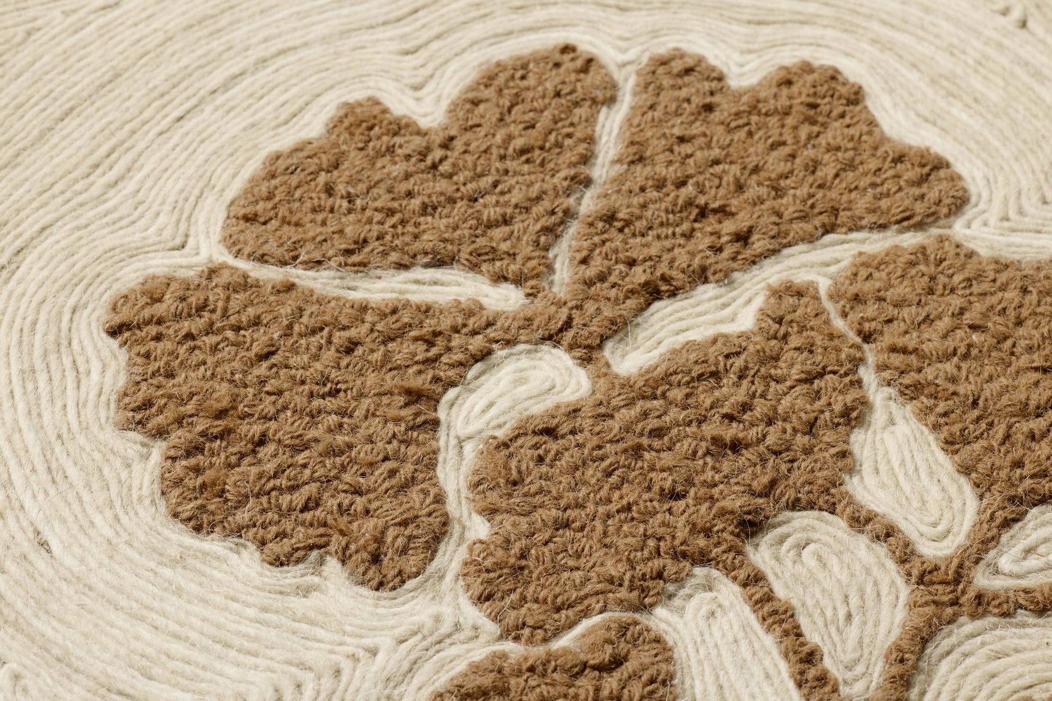 Clover & Clay Brown Rug Art - Macro Detail (H)