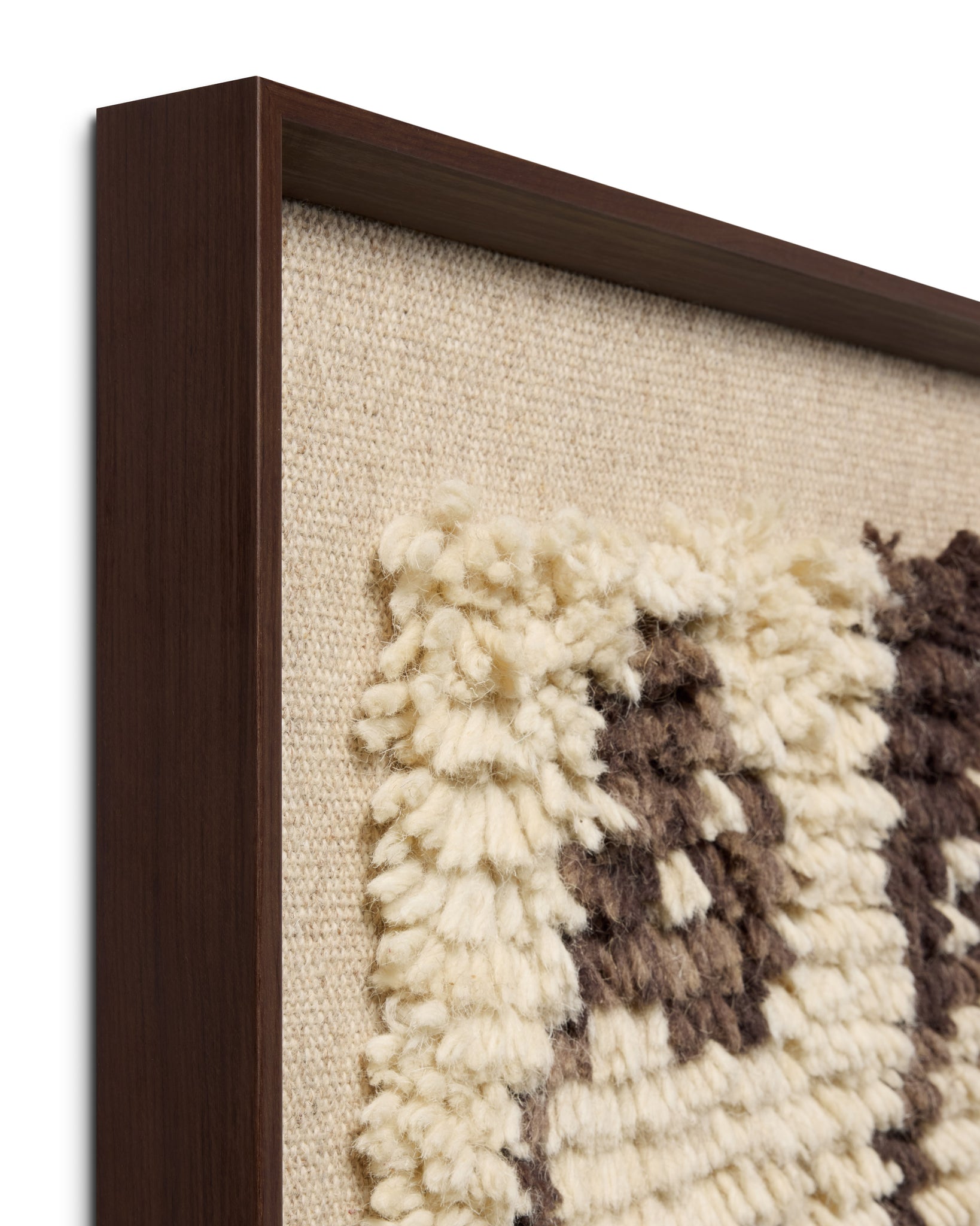 Eucalyptus Embrace Dark Brown Rug Art - Wall Art Corner (V)
