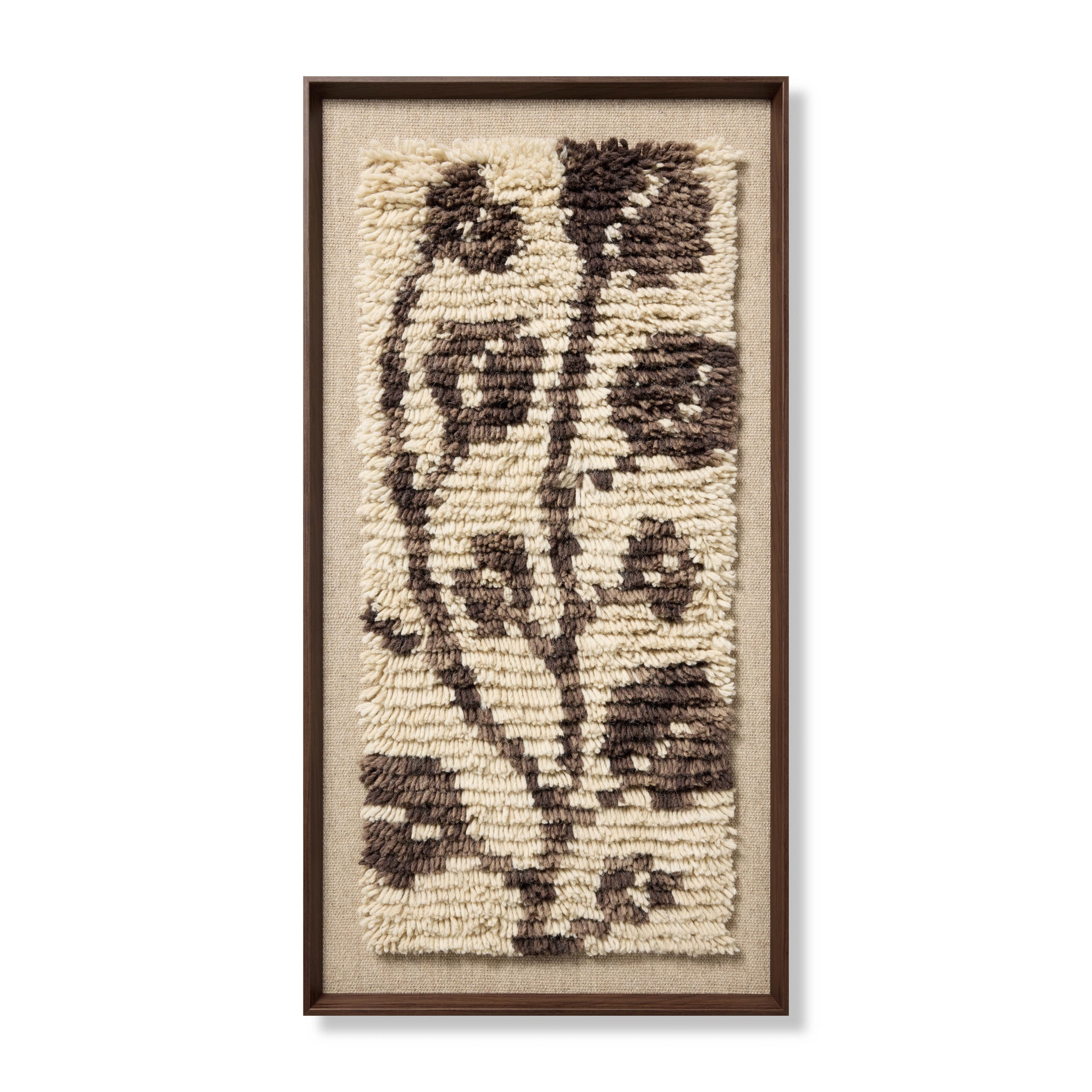 Eucalyptus Embrace Dark Brown Rug Art - Aerial Image