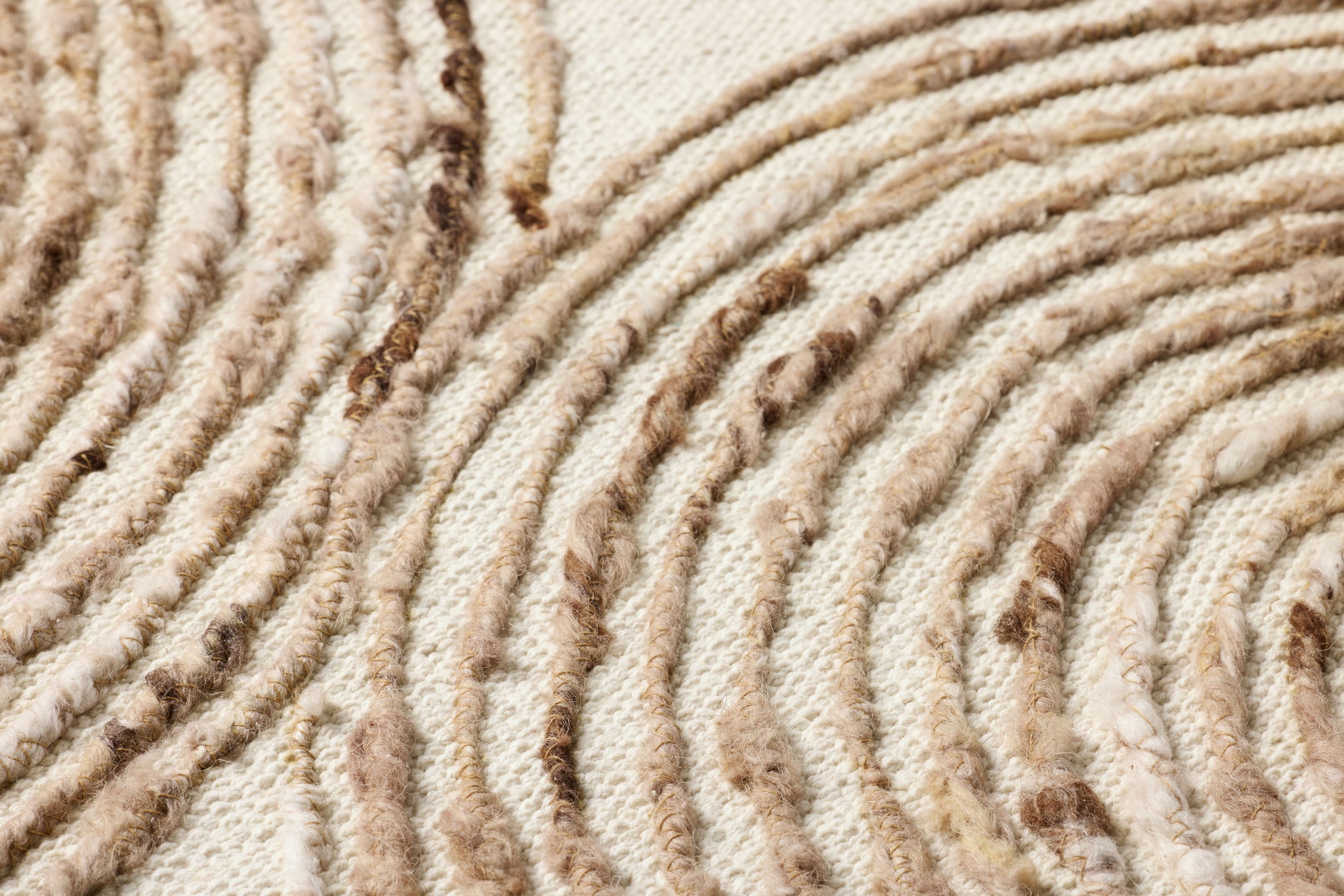 Flange Dark Brown Rug Art - Macro Detail (H)