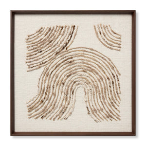 Flange Dark Brown Rug Art - Aerial Image