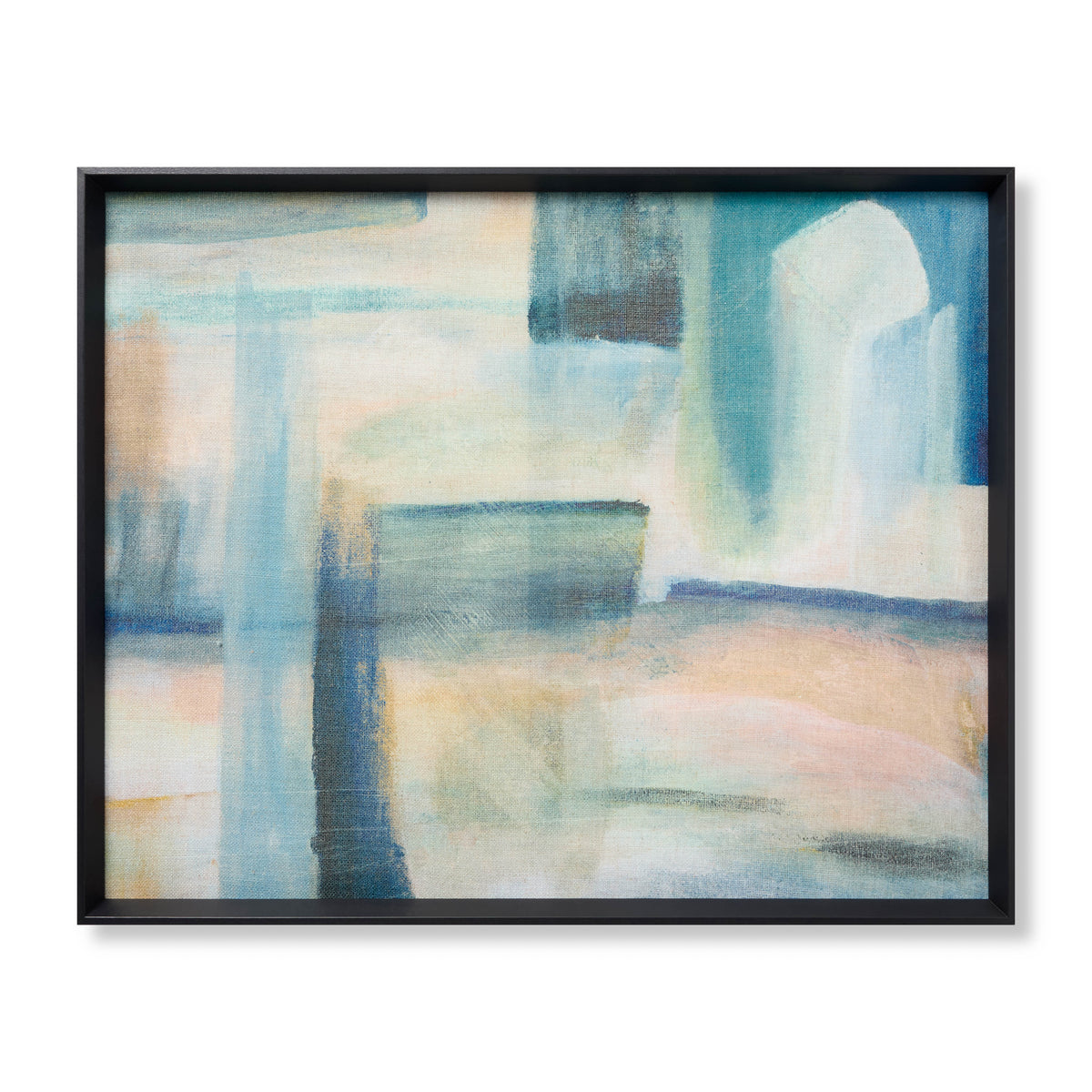 Harbor Dreams Blue Rug Art - Aerial Image