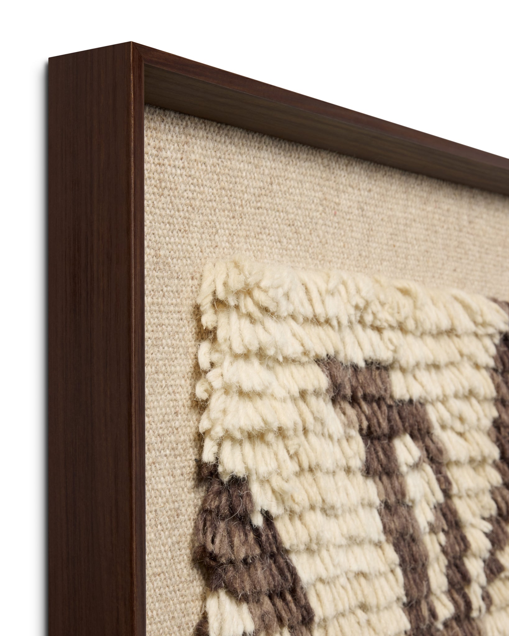 Nature's Unfurling Dark Brown Rug Art - Wall Art Corner (V)
