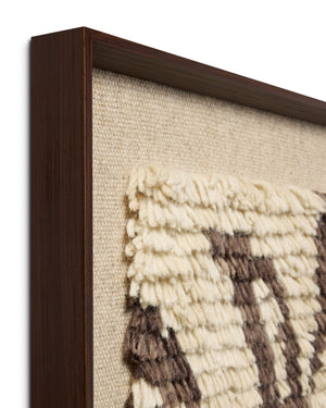 Nature's Unfurling Dark Brown Rug Art - Wall Art Corner (V)