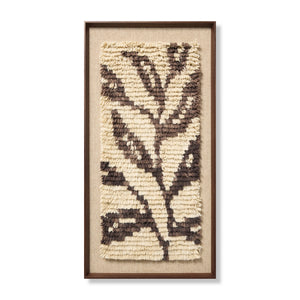 Nature's Unfurling Dark Brown Rug Art - Aerial Image