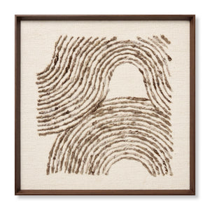 Phase Dark Brown Rug Art - Aerial Image