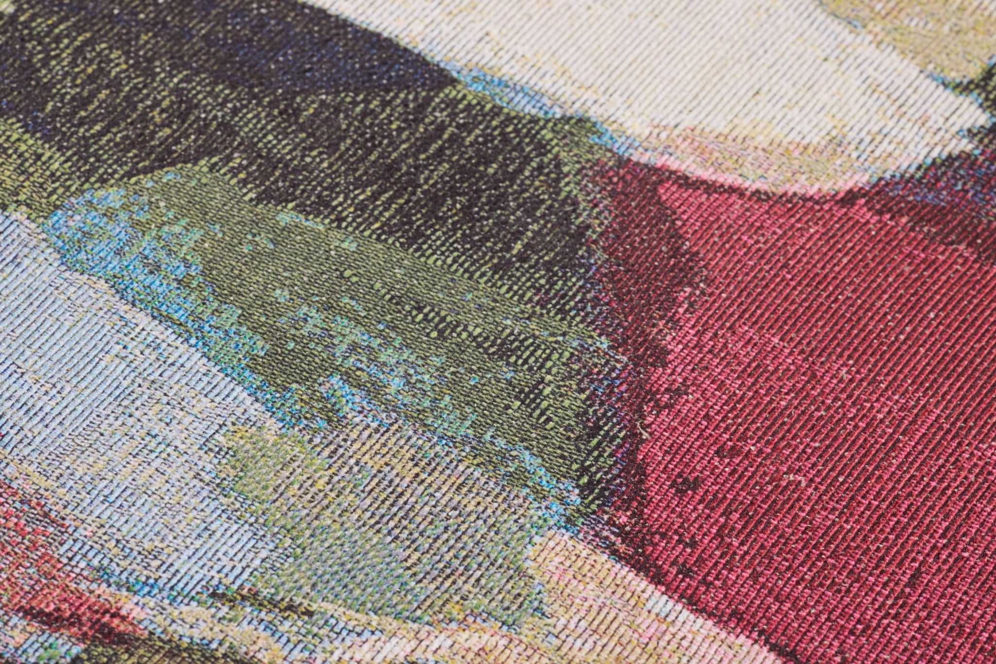 Sai Multicolor Rug Art - Macro Detail (H)
