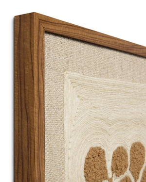 Sprig & Soil Brown Rug Art - Wall Art Corner (V)
