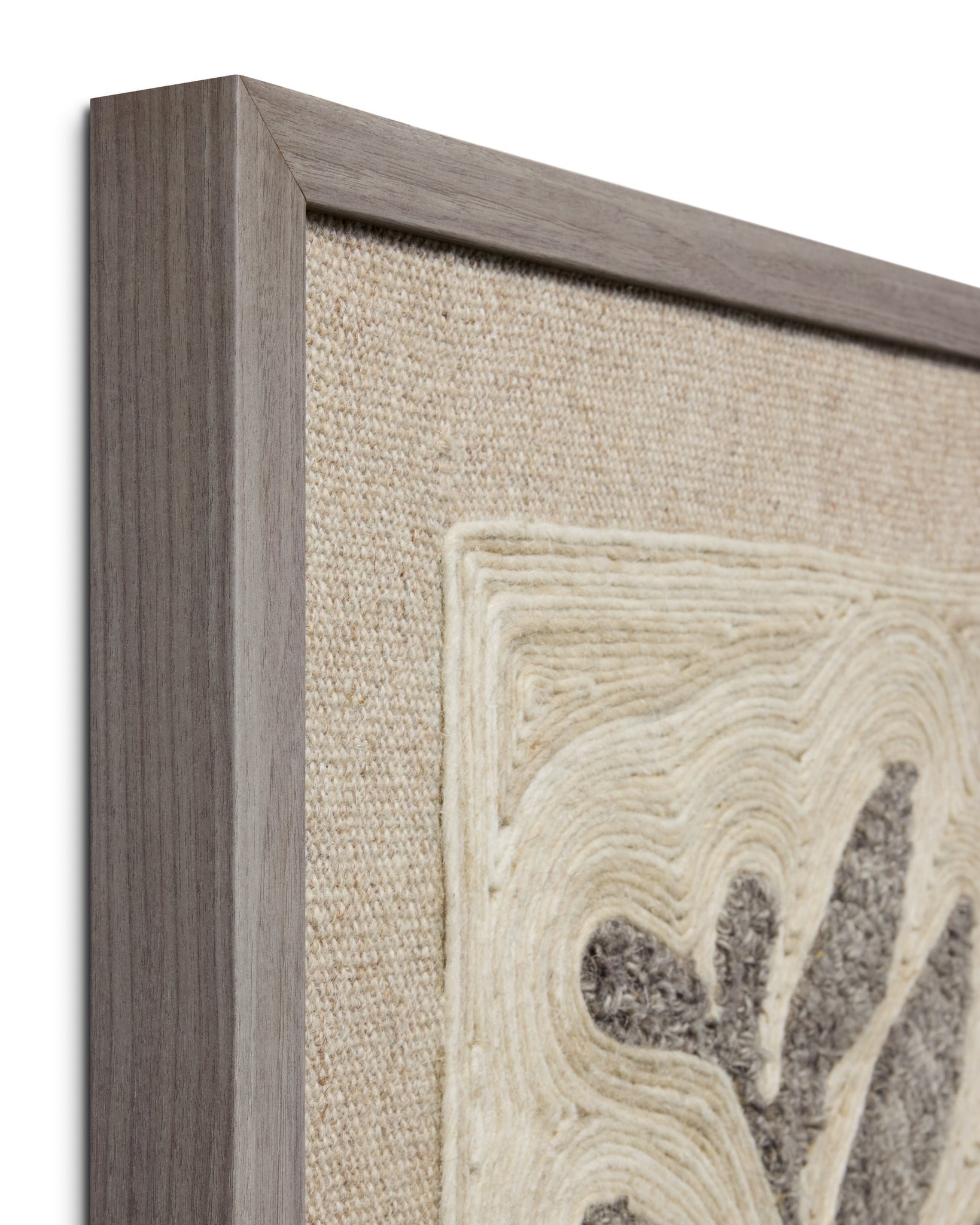 Stem & Stone Grey Rug Art - Wall Art Corner (V)