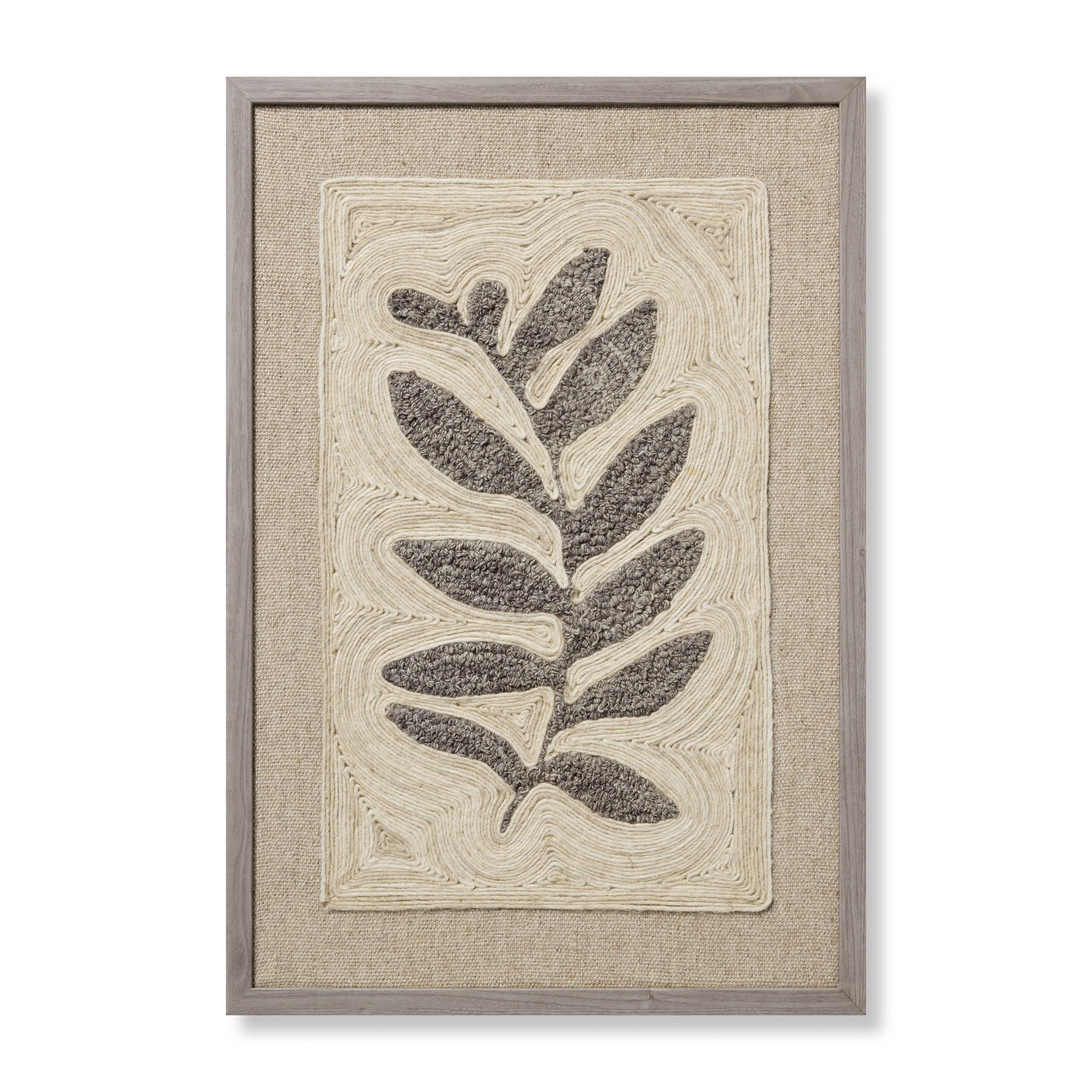 Stem & Stone Grey Rug Art - Aerial Image