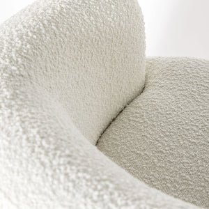 Close-up of textured white and gray fabric
