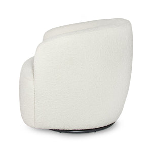 White textured armchair on a white background