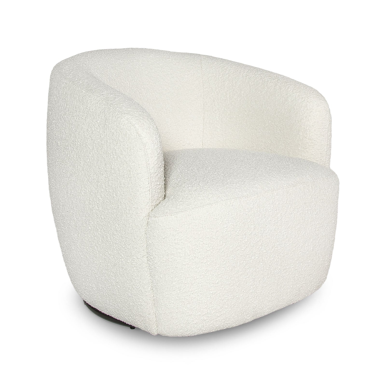 White swivel chair on a white background
