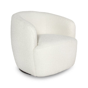 White textured armchair on a white background
