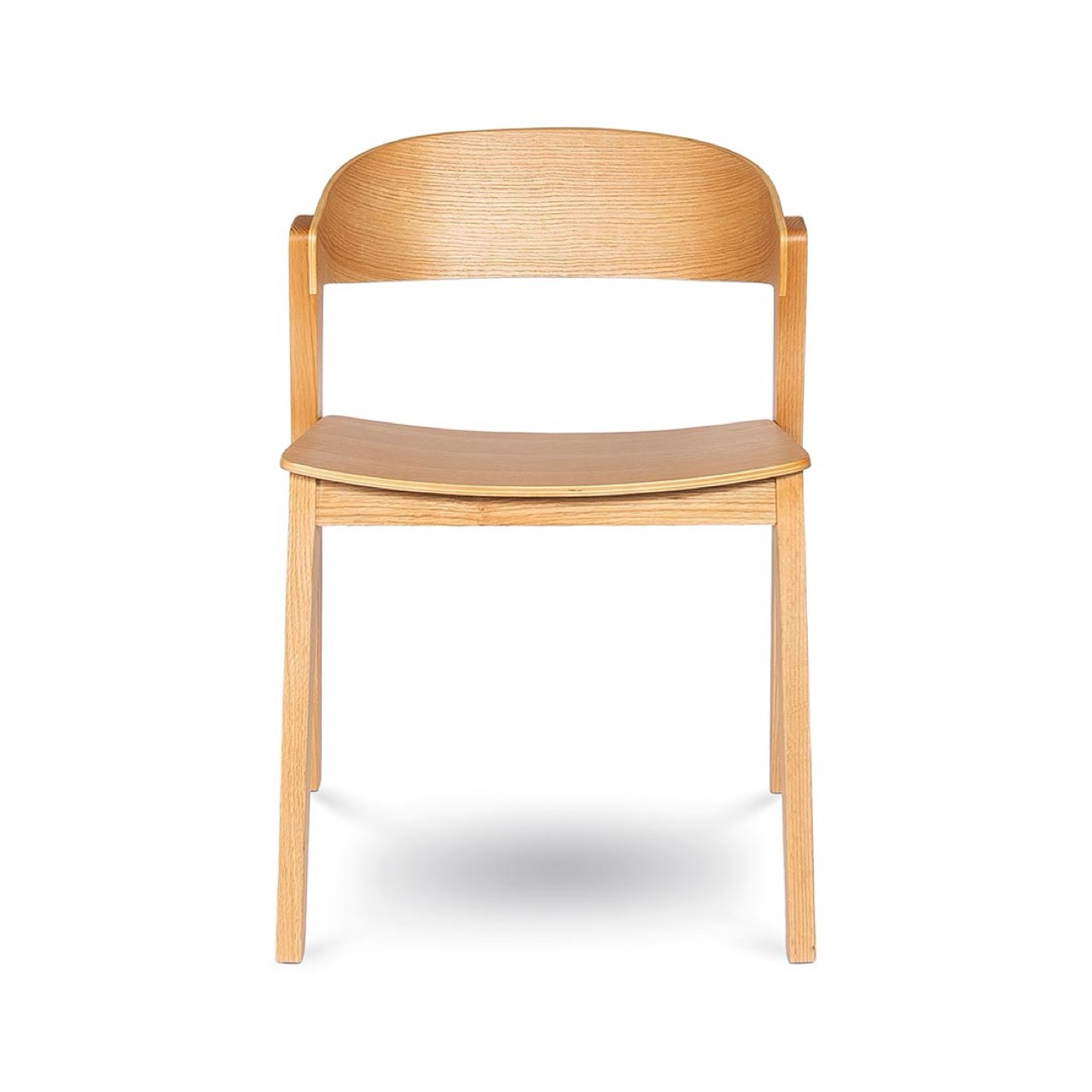 Wooden chair on a white background