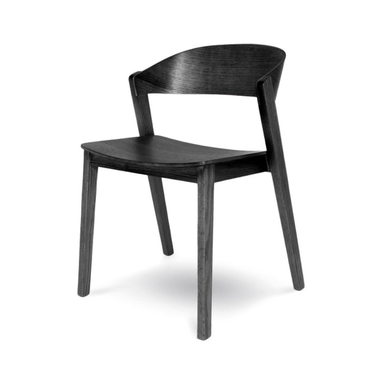 Black chair on a white background