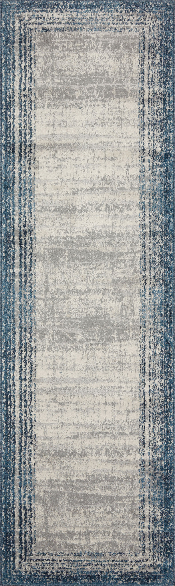 detail view of Austen Pebble / Blue luxury Rug