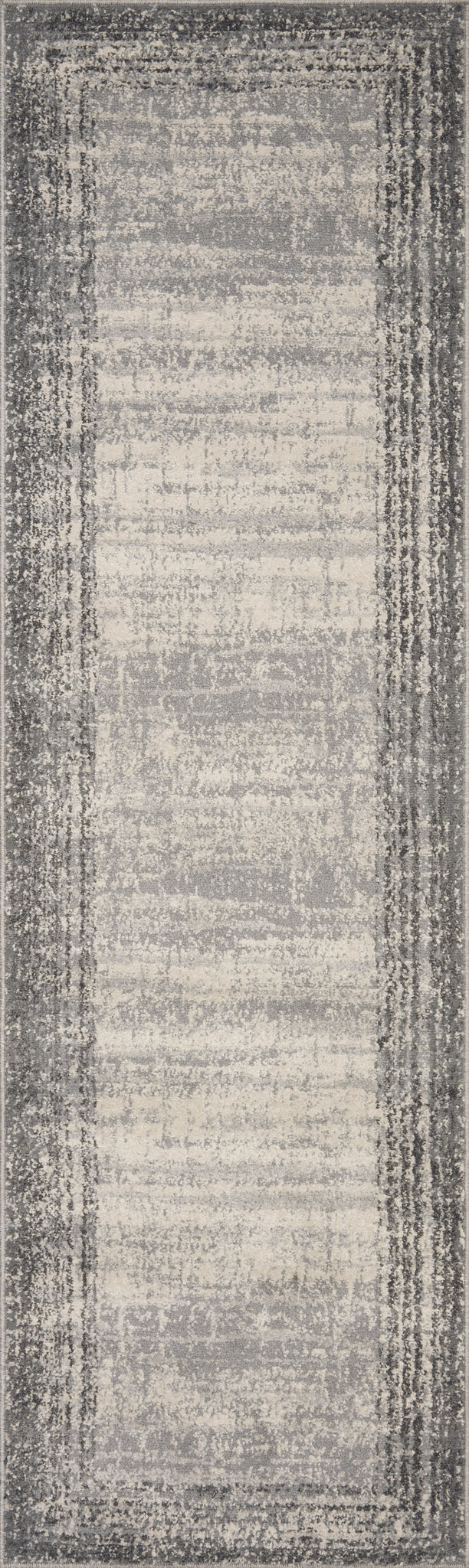 detail view of Austen Pebble / Charcoal luxury Rug