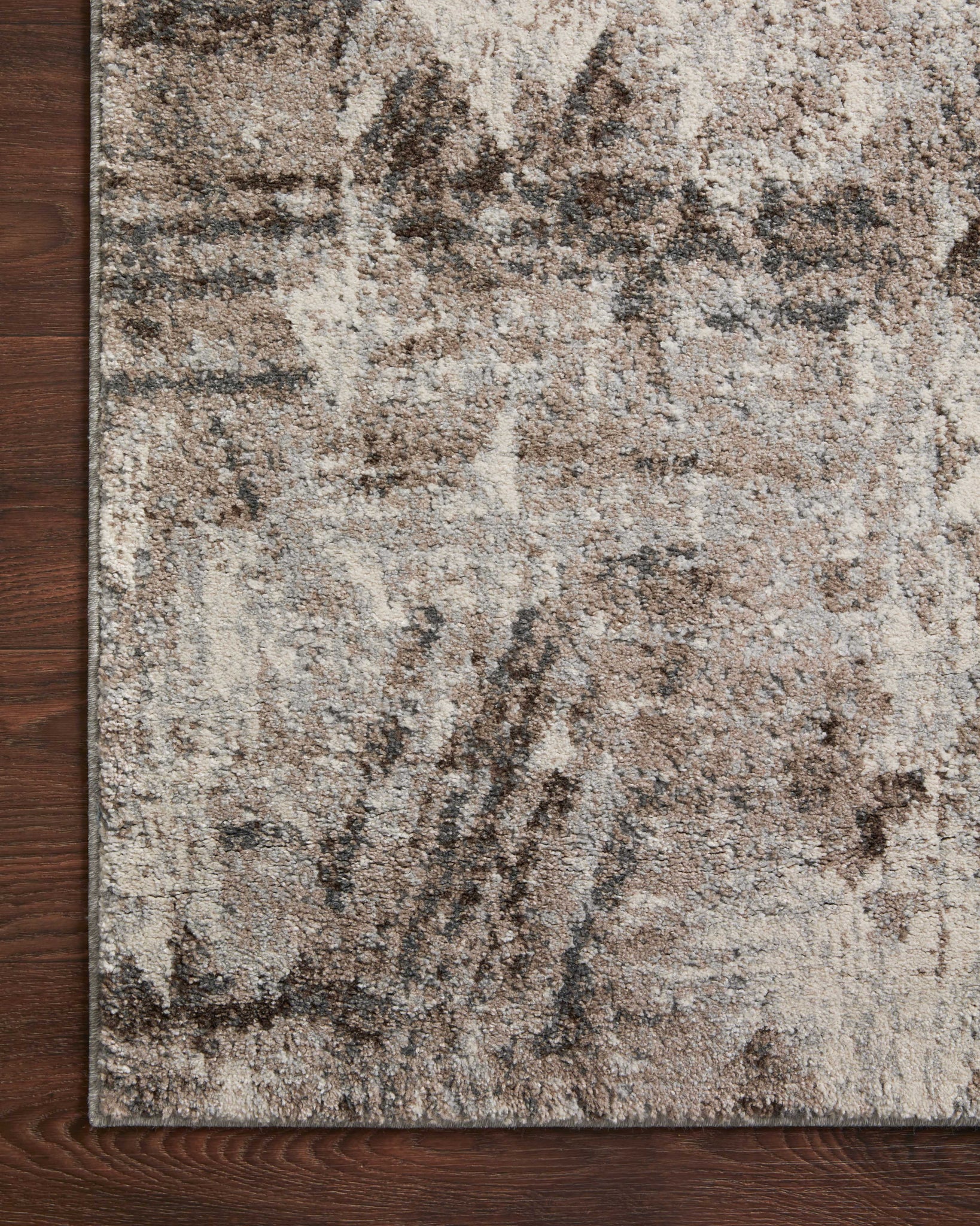 lifestyle view of Austen Natural / Mocha luxury Rug