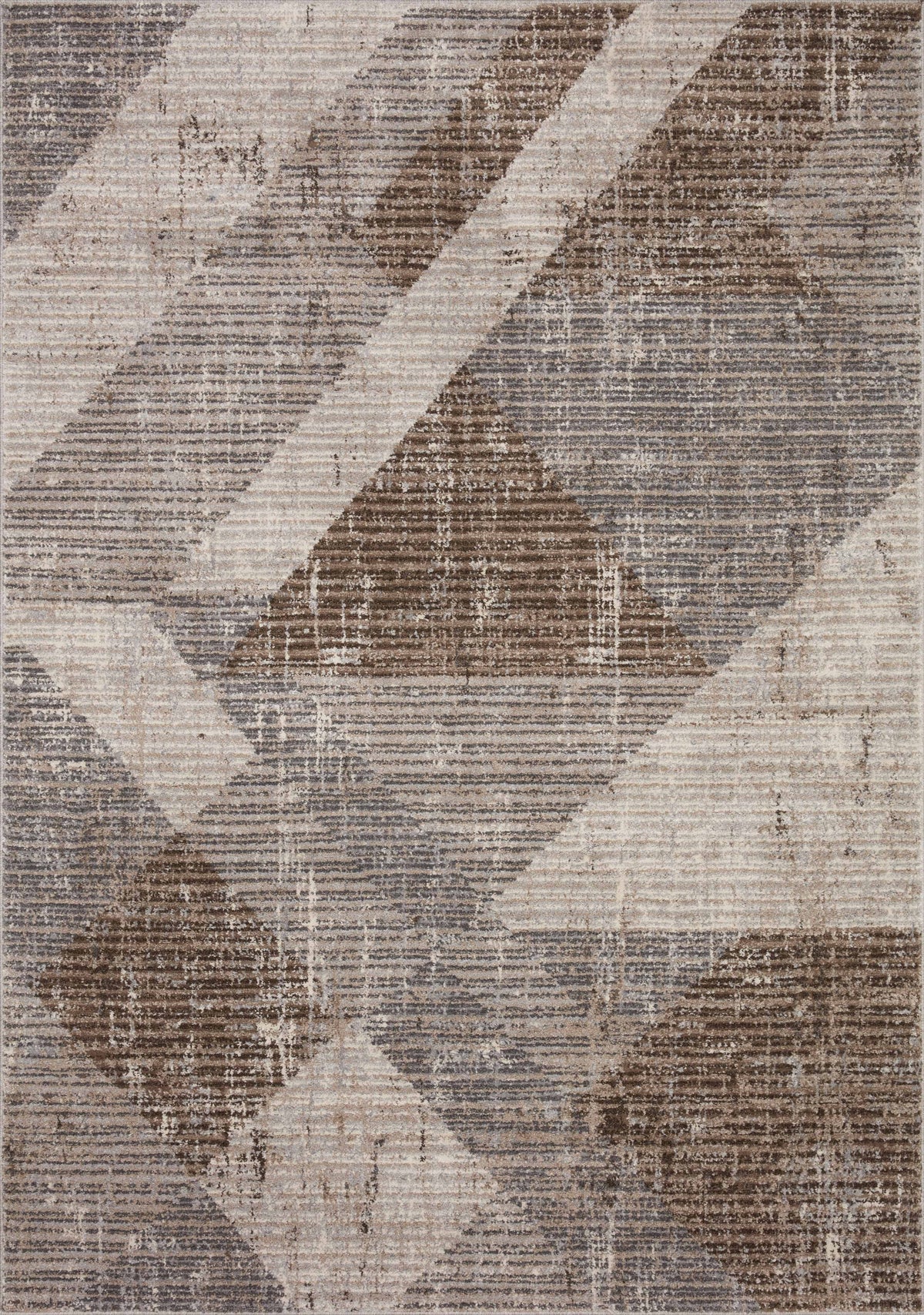 front view of Austen Stone / Bark luxury Rug