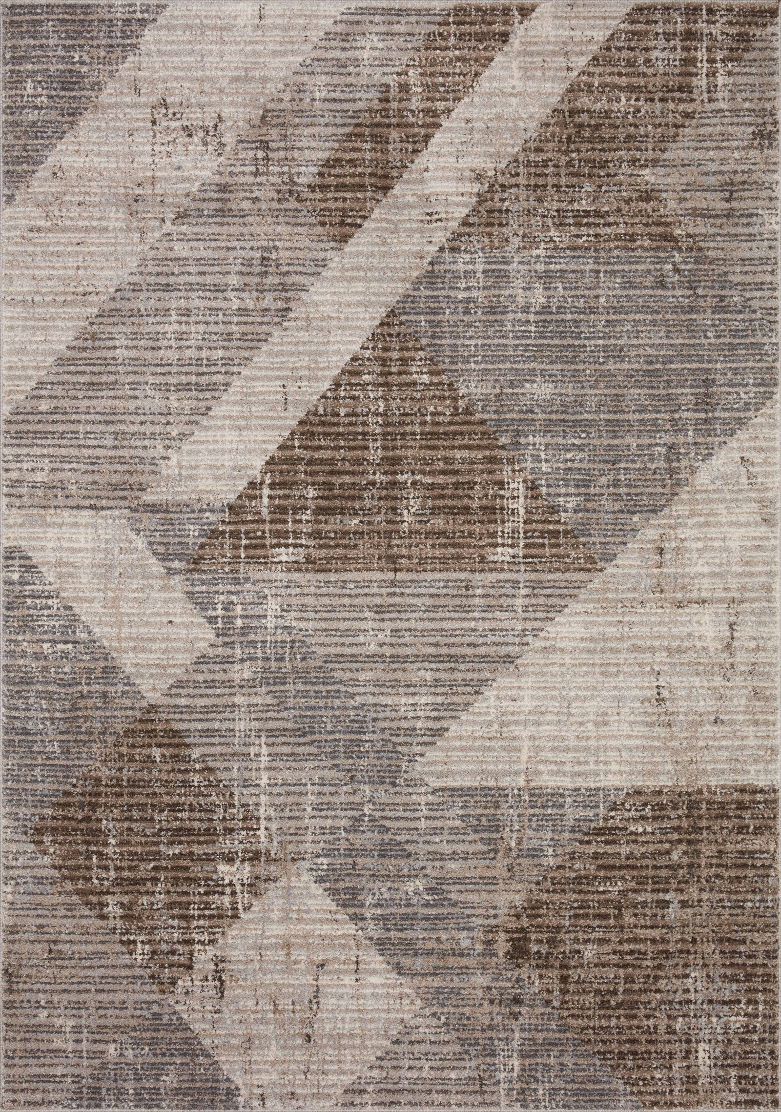 front view of Austen Stone / Bark luxury Rug